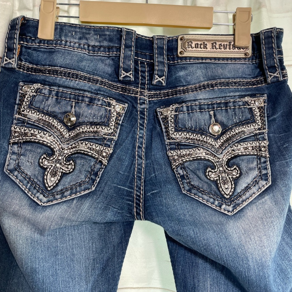 👖Rock Revival Size 26 Celinda Skinny Ankle Med Wash Jeans - Picture 6 of 16